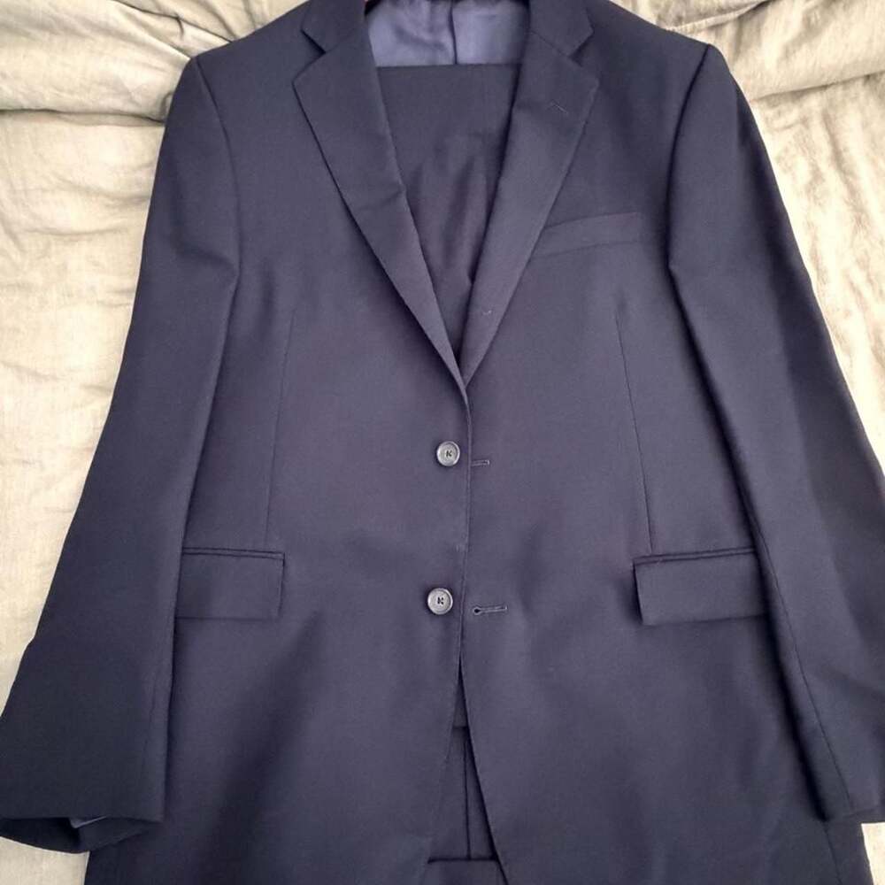 Brooks Brothers Regent VBC BrooksCool Suit 41R W35 Navy
